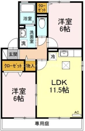 メゾンドールβ　Ｃ棟の物件間取画像